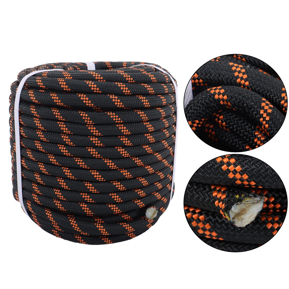 Double Braided Polyester Rope Strong Arborist Rigging Rope 48 Strand 1/2" X 200'