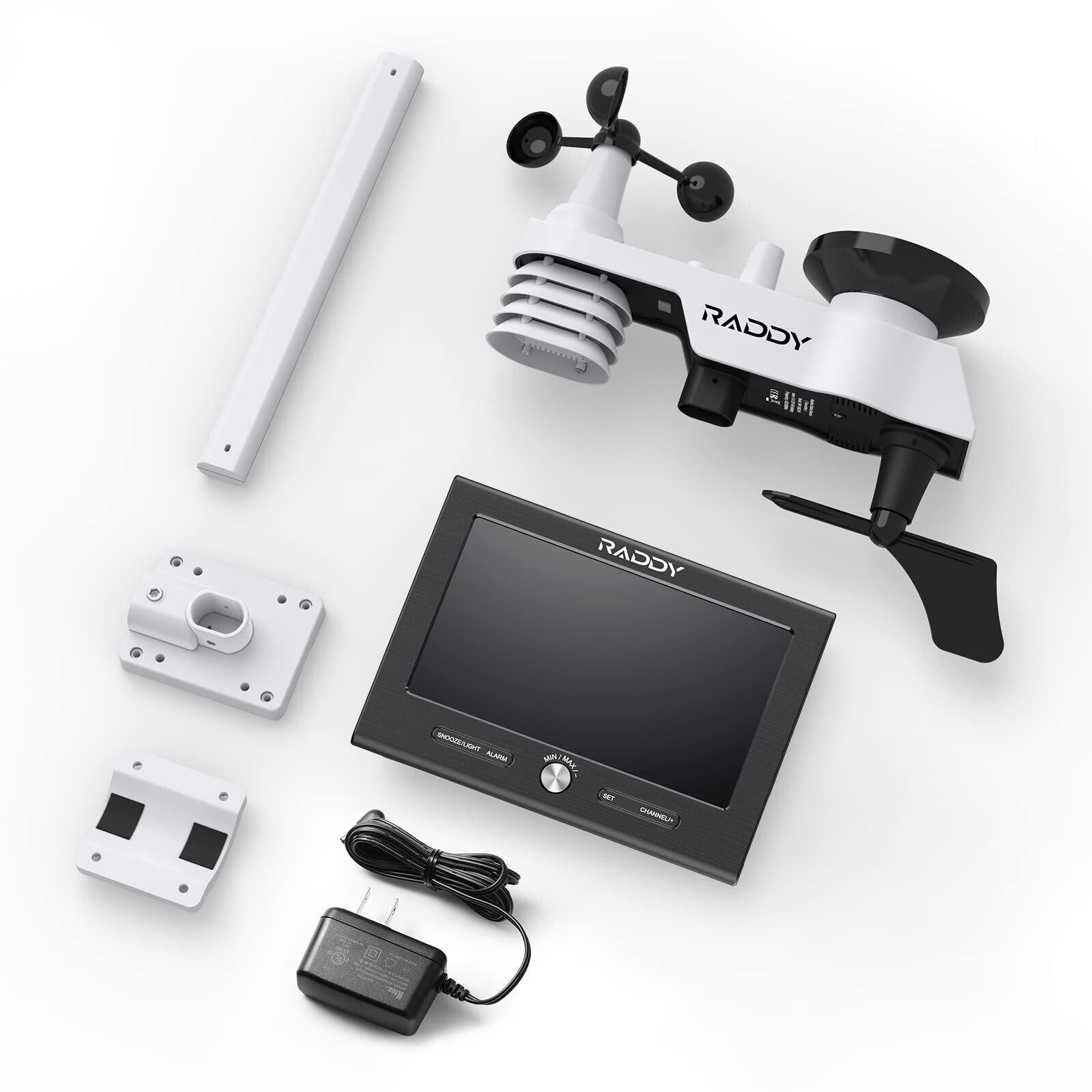 Raddy L7 LoRa Weather Station 1.9 Miles Long Range Wireless Wi-Fi Indoor Outdoor