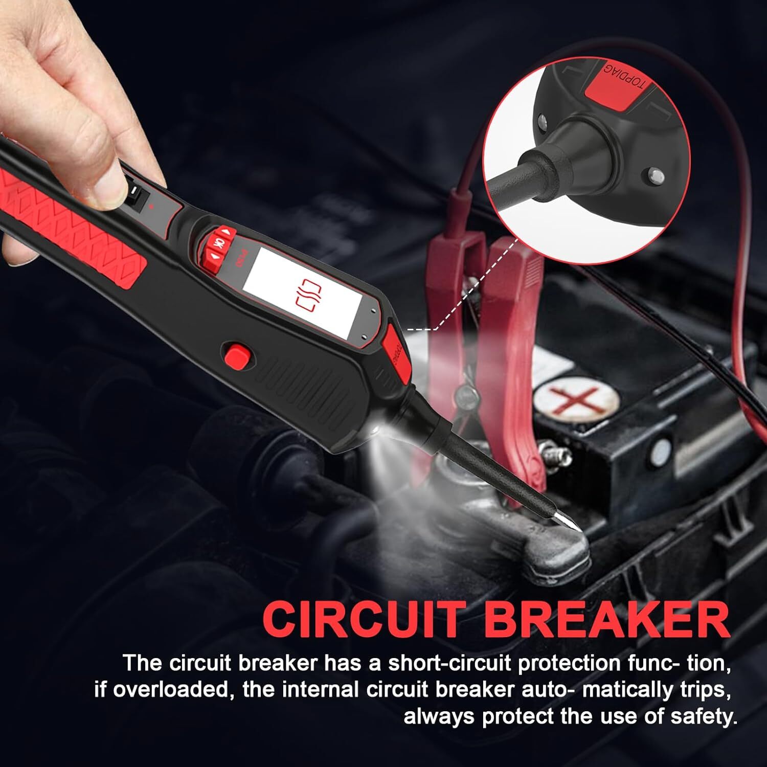 Topdiag P150 Automative Car Circuit Tester Power Probe Voltage Fuel Inject Test