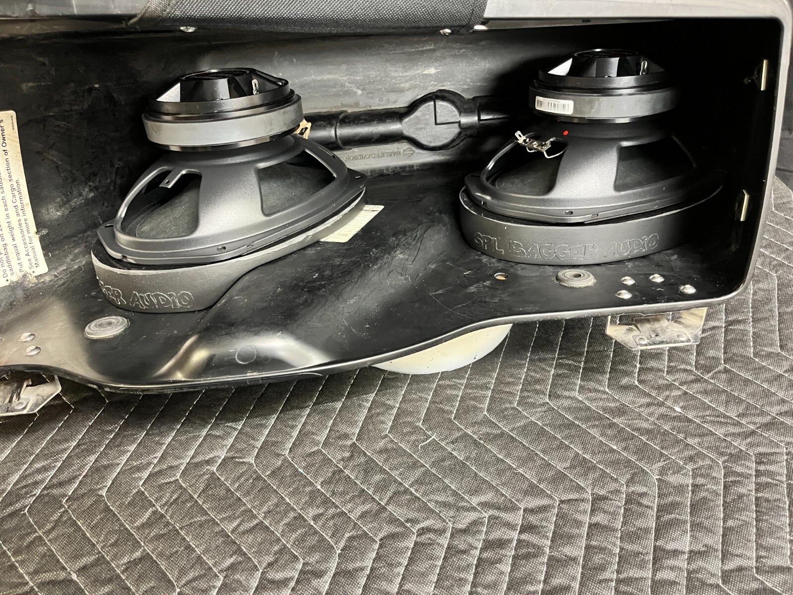 6x9 Quad Harley Saddlebag Speaker Mounting Ring Adapters w/GRILLS 1994-2013