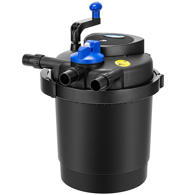 2100 Gal Pond Pressure Bio Filter w/ 13W UV Sterilizer Light Koi Fish ETL Listed