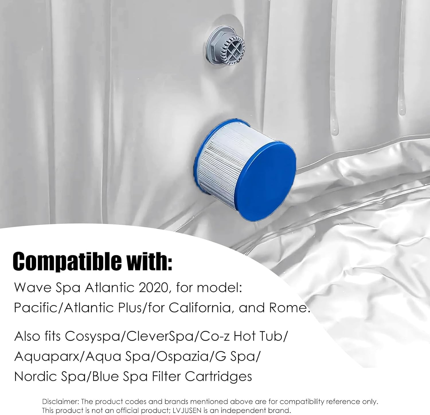 Screw in Spa Filters for Wave Spa/Cosyspa, Co-z Hot...