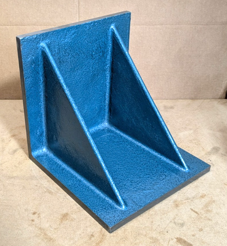 12" Wide x 12" Deep x 12" High Machined Angle Plate Cast Iron .003" Sq
