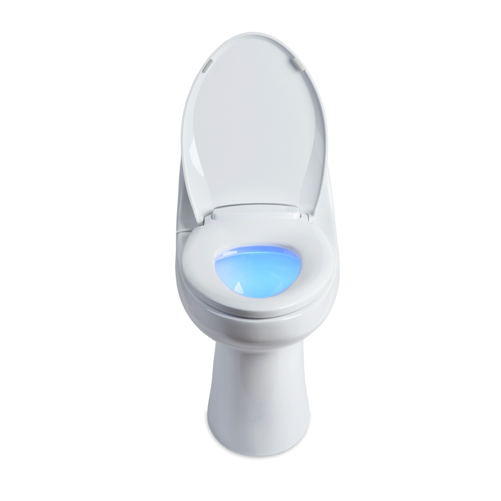 LumaWarm - ELONGATED Heated Electric Warm Toilet Seat Nightlight White Open Box