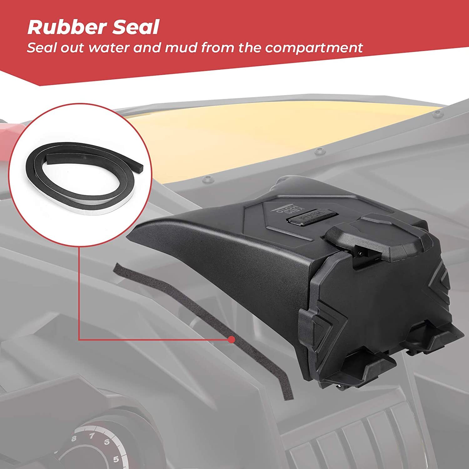 KEMIMOTO Tablet Electronic Device Holder w/ Storage For Can Am Maverick X3 Max