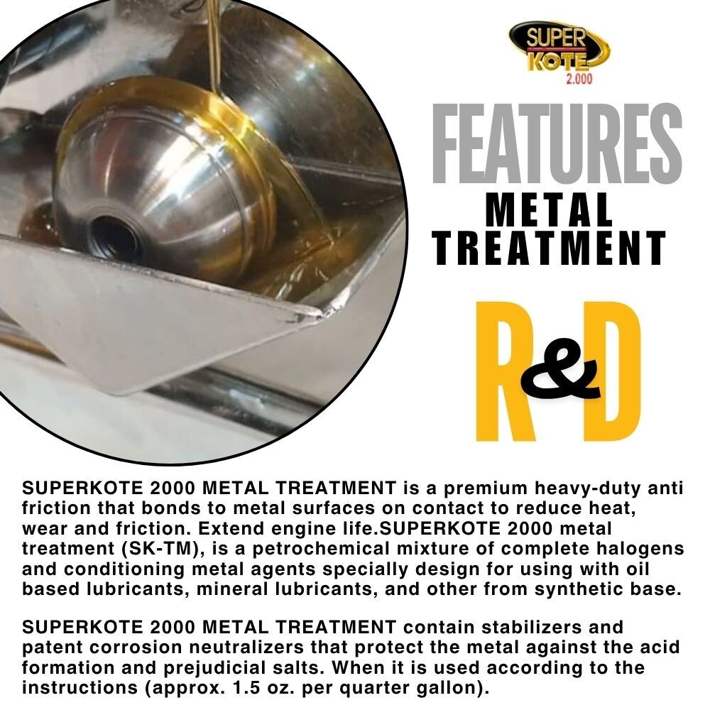 SUPERKOTE 2000 Metal Treatment Lubricant Anti Friction EP 1GAL 4PACK