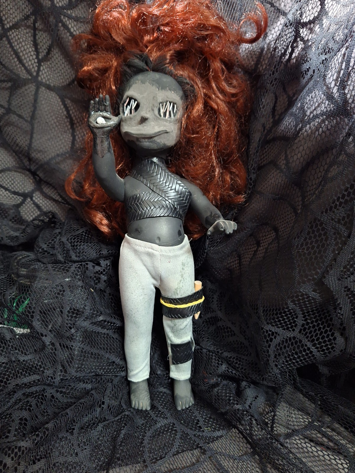 OOAK Creepy Dolls, Lot Of 6, Handmade, 23 In To 6 In, Halloween Props