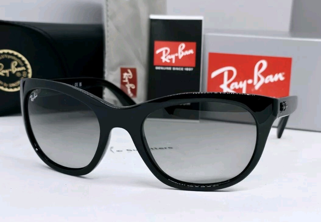 RAY BAN black/grey gradient RB4216 601/11 56 sunglasses NEW IN BOX! Authentic!