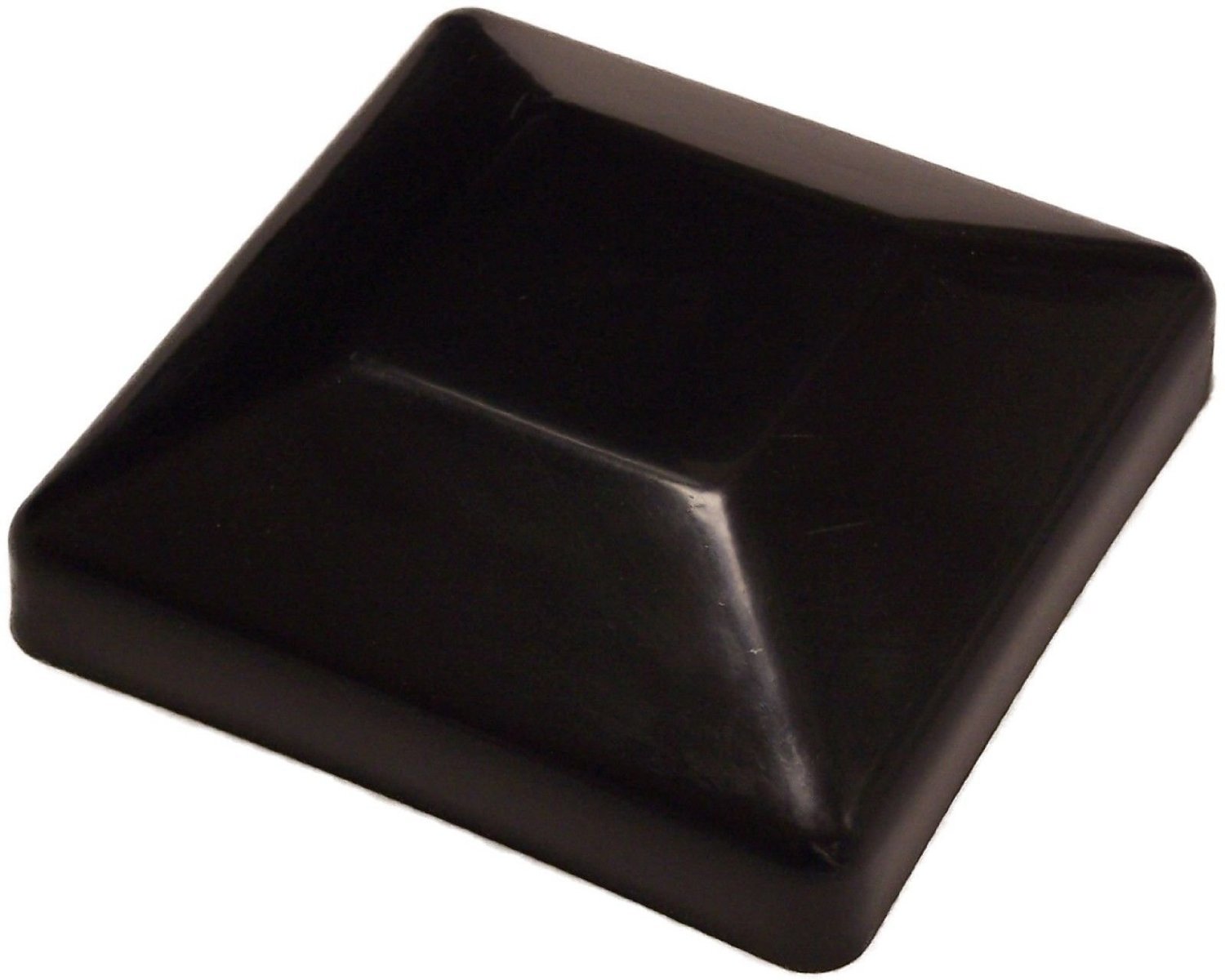 Plastic Fence Post Black Caps 4X4 (3 5/8") Bulk Pack DISCOUNTS + FREE SHIPPING