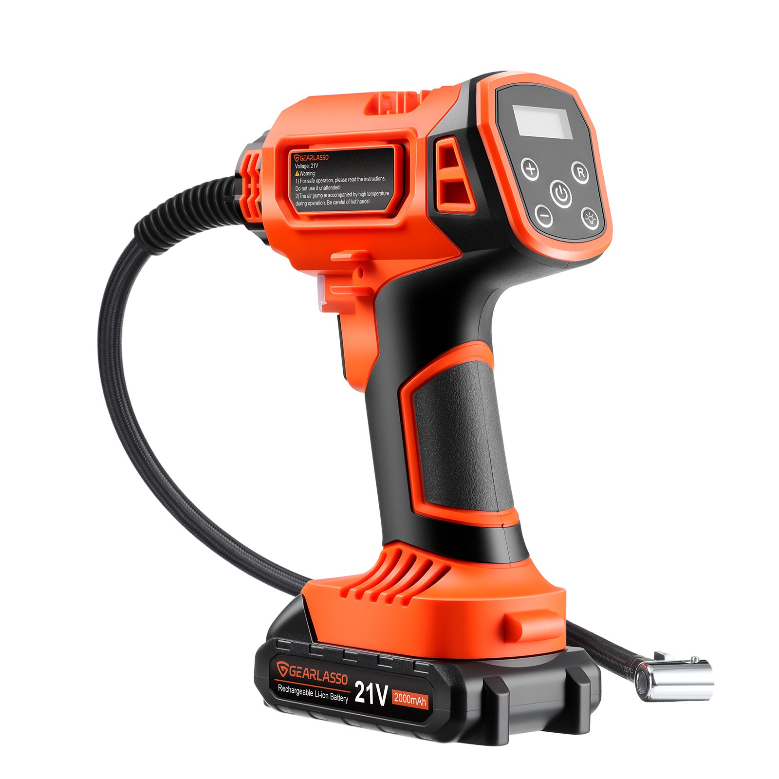 160PSI Cordless Tire Inflator Air Compressor Rechargeable Battery Car Air Pump