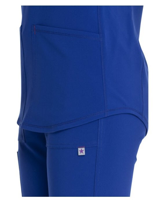 Scrubstar Women's Supreme Stretch V-Neck Placket Scrub Top WM01T902 LARGE