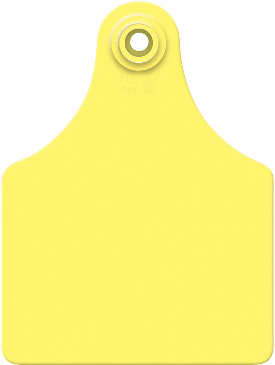 Allflex Global Maxi Blank Cattle Ear Tags 25 Count Yellow