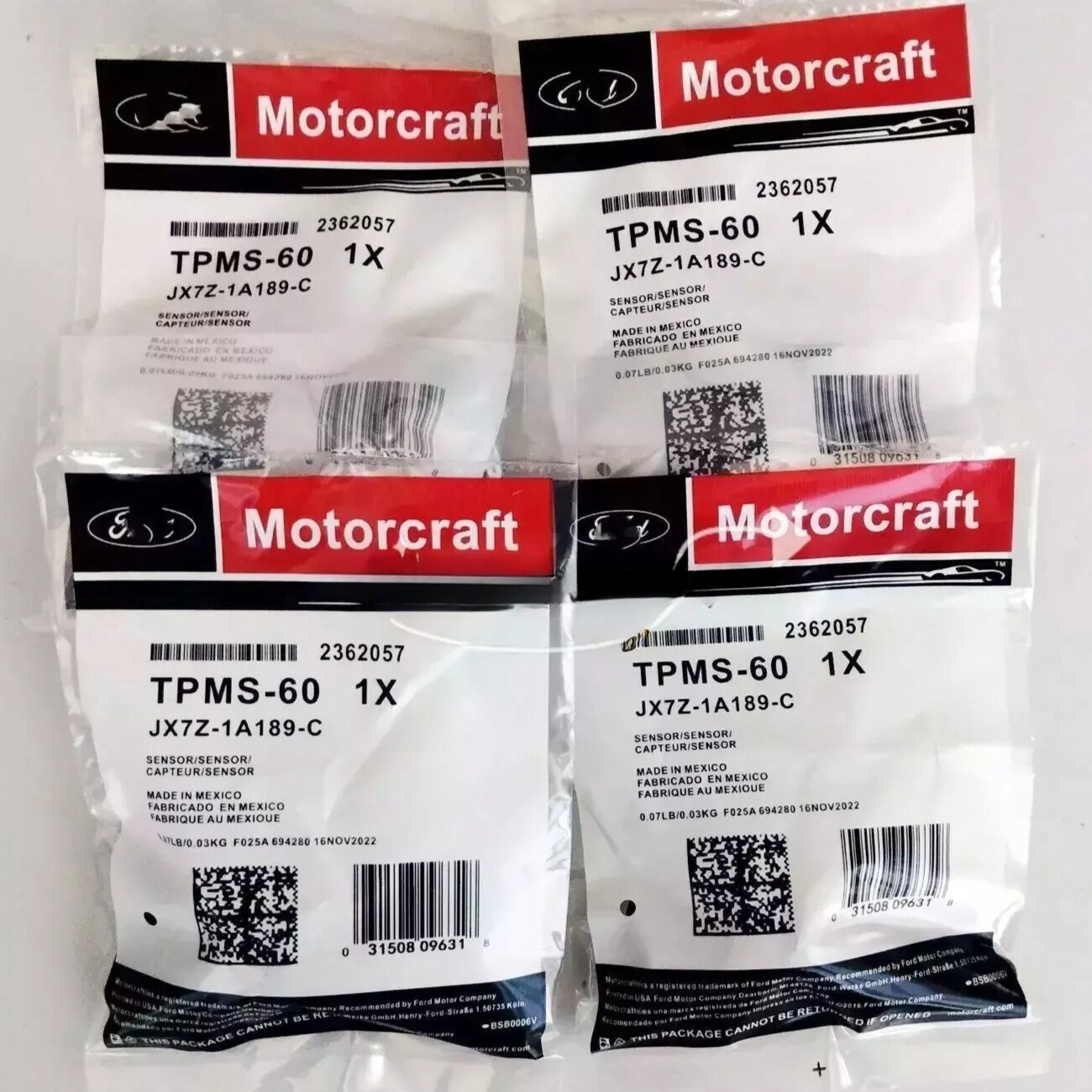 4X Genuine TPMS OEM Tire Pressure Sensor for 20-22 Ford Escape Explorer TPMS-60~