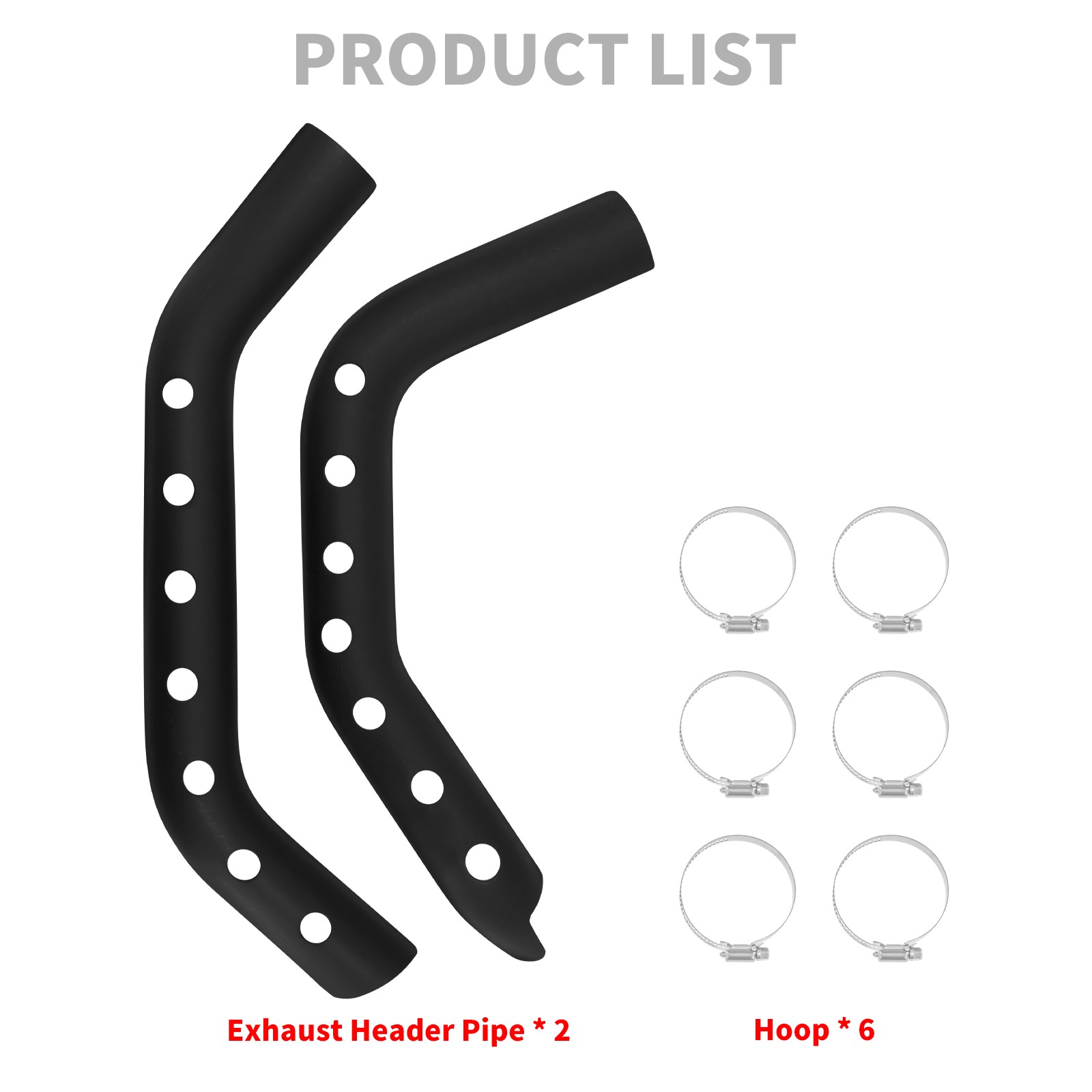 Exhaust Header Cover Pipe Heat Shields Black For Harley Sportster XL883 2004-up
