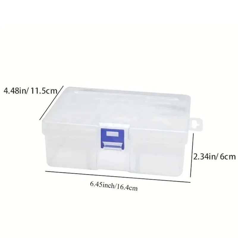Plastic Transparent Storage Box Small Items Packing Case Organizer