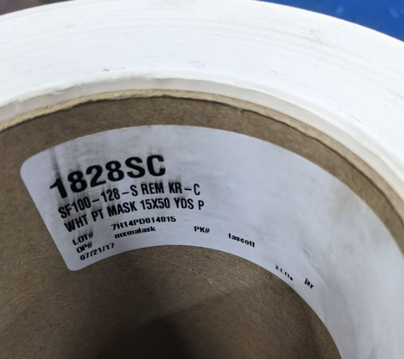 Avery Dennison SF 100 White Paint Mask Stencil Film 1828SC 15” x 50 Yards