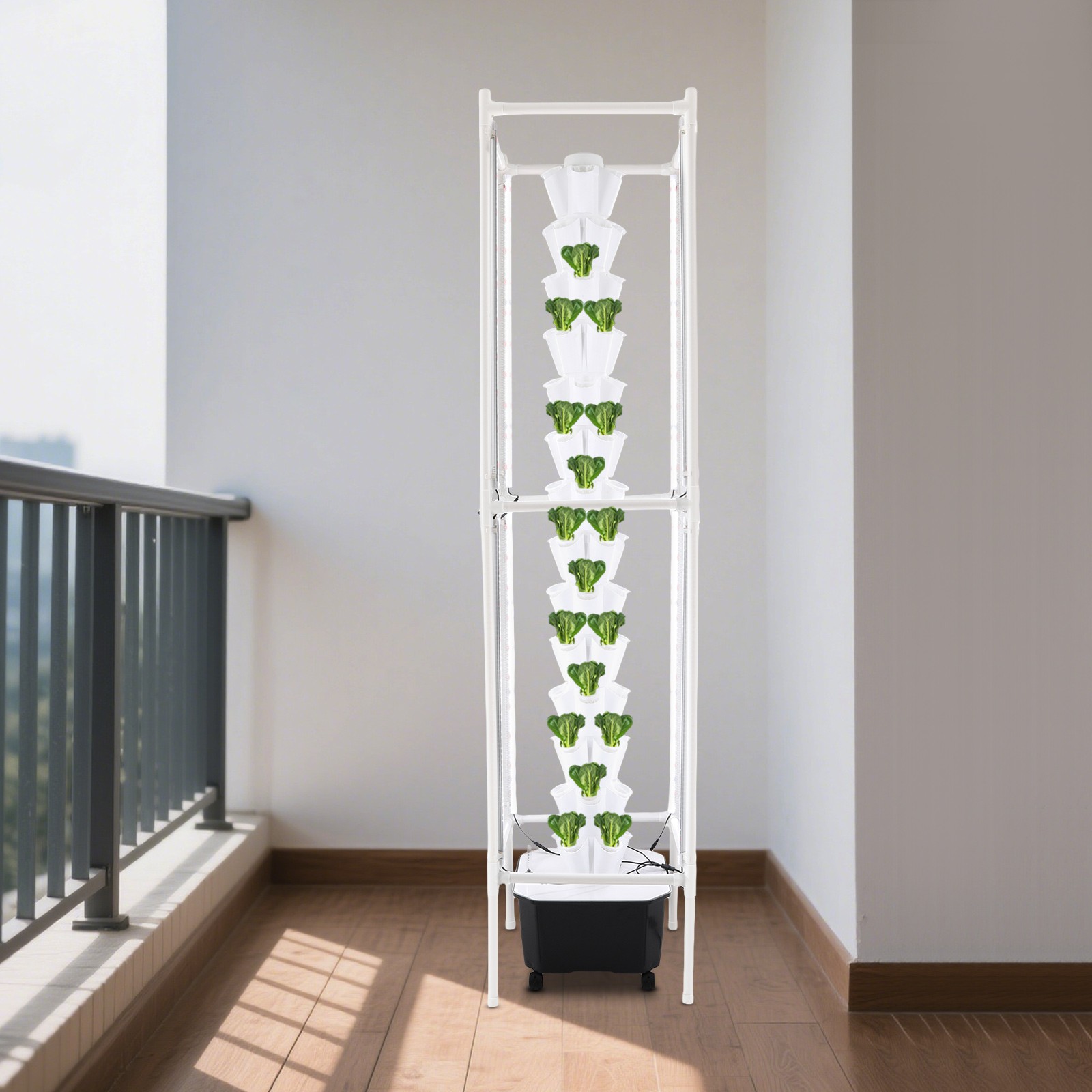 Hydroponic Growing System with Grow Light 70Holes Indoor Hydroponic Tower Garden