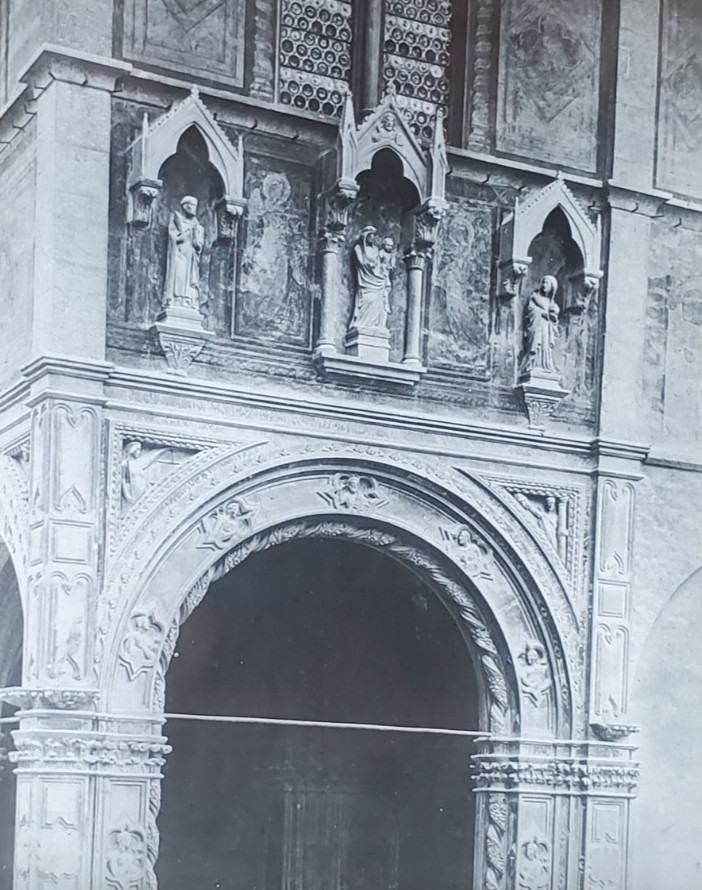 Detail, Museo De Bigallo, Florence, Italy, Magic Lantern Glass Slide