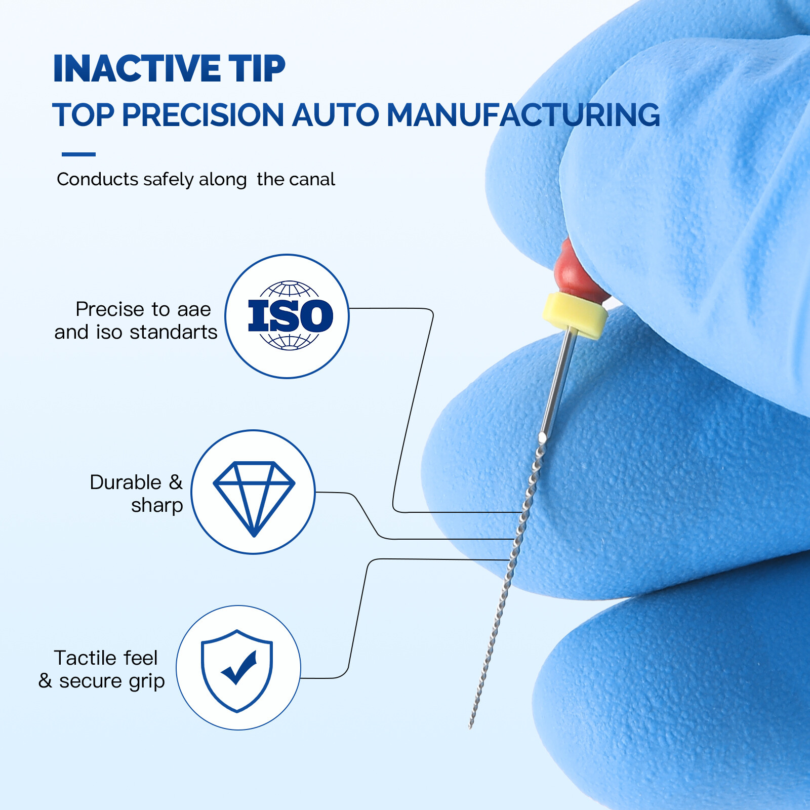 JMU Dental Endodontic Endo K Files NiTi Hand Use Root Canal Files 21/25/28/31mm