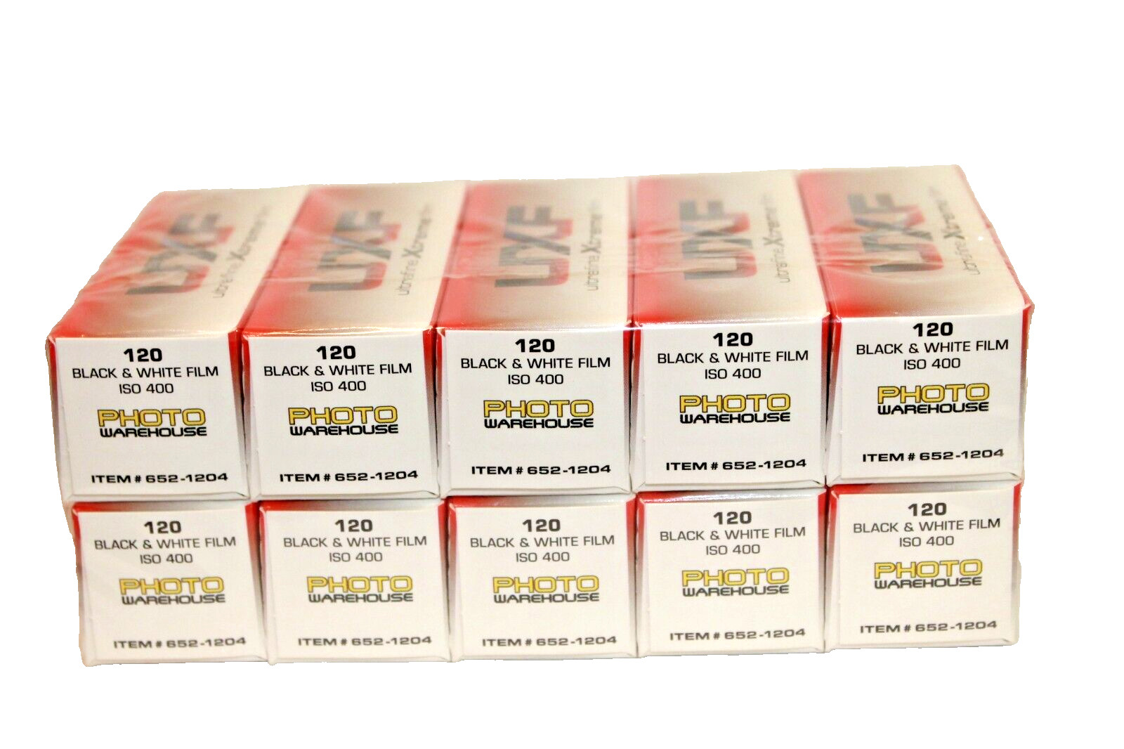 10 rolls - Ultrafine Xtreme Film 400 Speed Black and White 120 Format