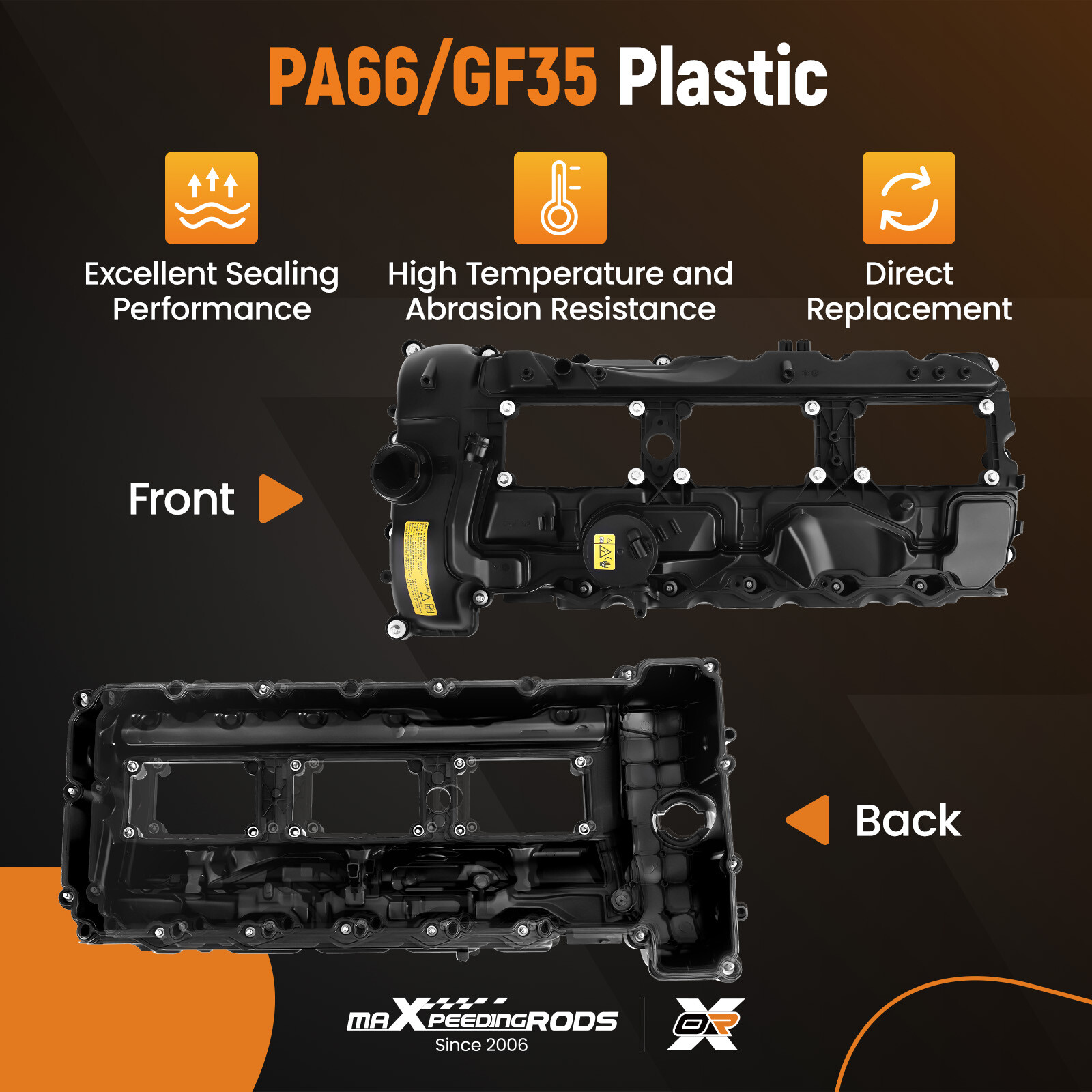 Valve Cover & Gasket Cap for BMW N55 135i 335i 535i 640i 740i X3 X5 11127570292