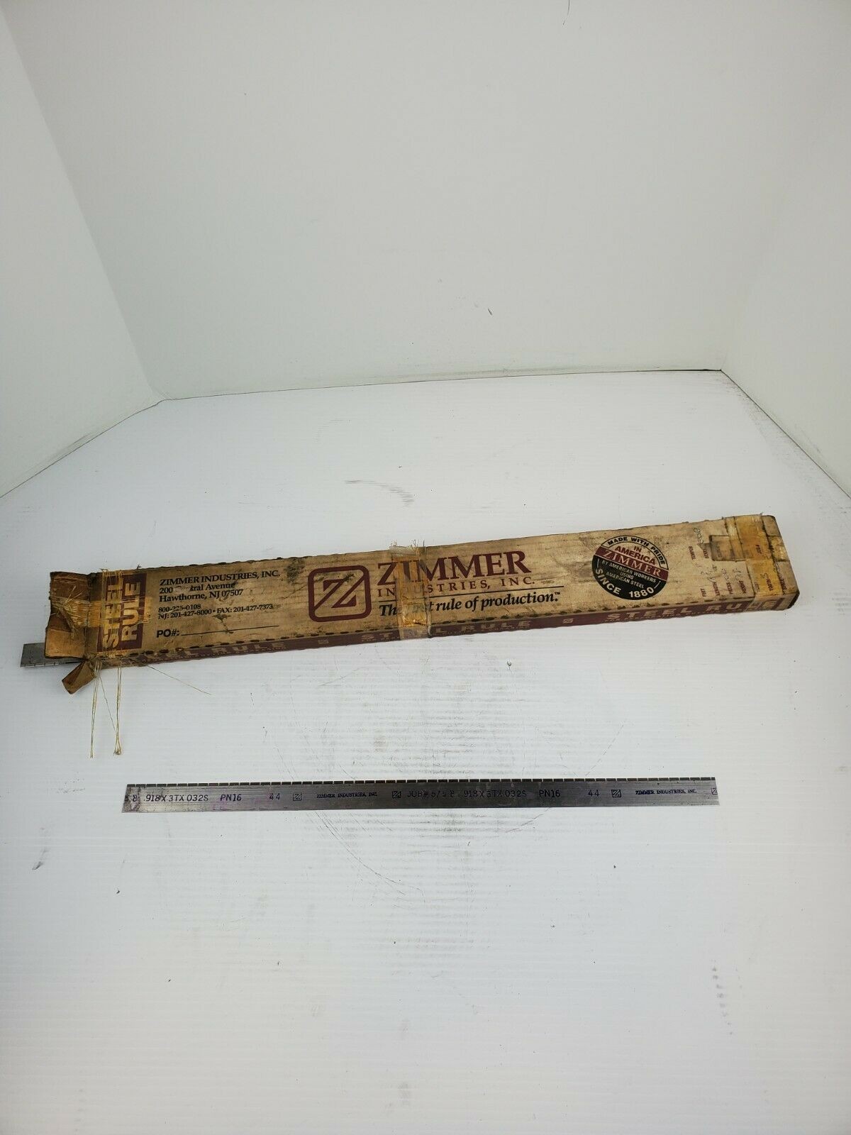 Zimmer Industries Steel Rule 918X3TX032S PN16 44 Partial Box - 52 Count