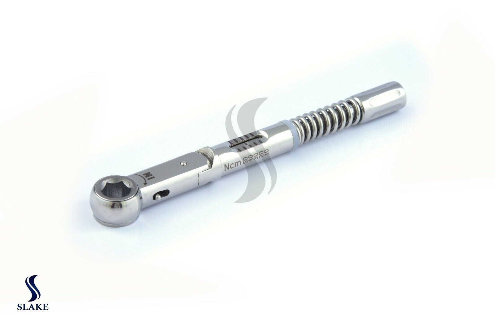 Dental Torque Wrench Ratchet Universal 10-45 Ncm 6.35mm Hex 4.0 Square
