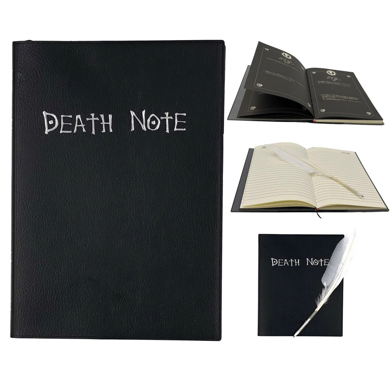 Death Note Cosplay Notebook & Feather Pen Book Japan Anime Writing notebook