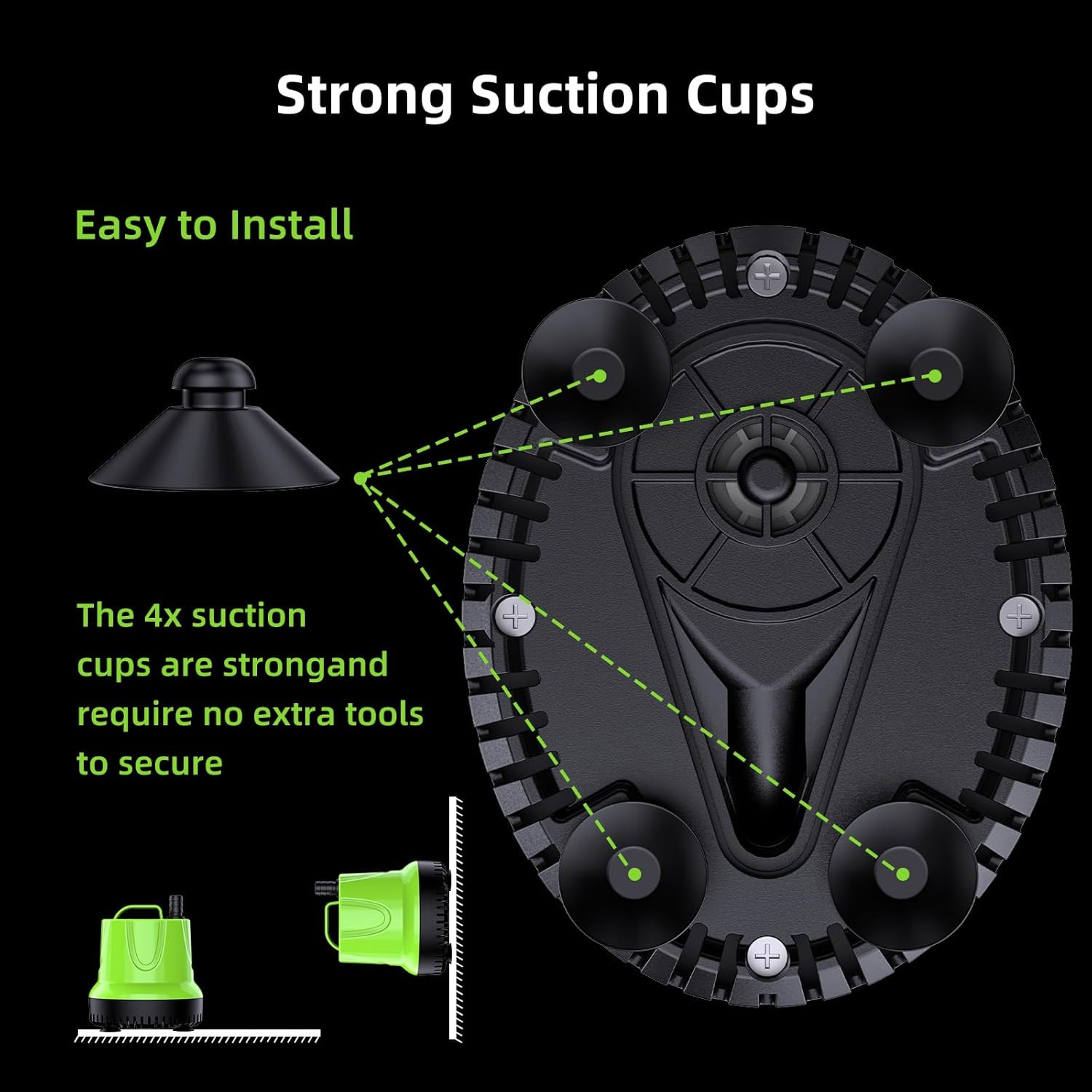 FREESEA Fountain Submersible Water Pump: 330 GPH 25W Small Sump Pump for Outdoor