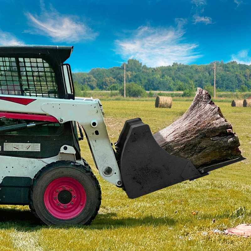 60" Clamp Debris Forks Tractor Skid Steer Loader Bucket Pallet Forks Heavy Steel