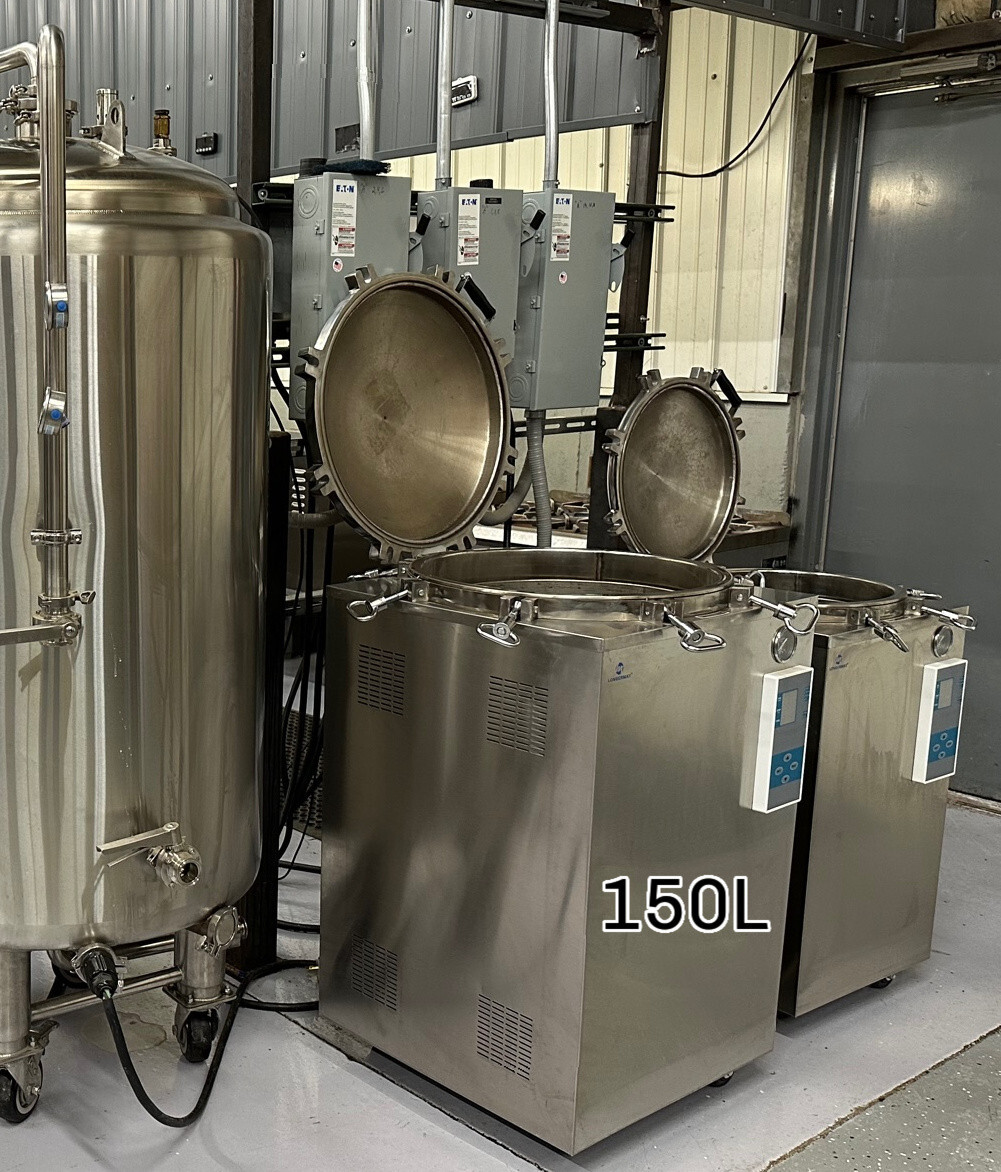 150L Commercial Pressure Sterilizer - Digital Electric Mushroom Autoclave 220V