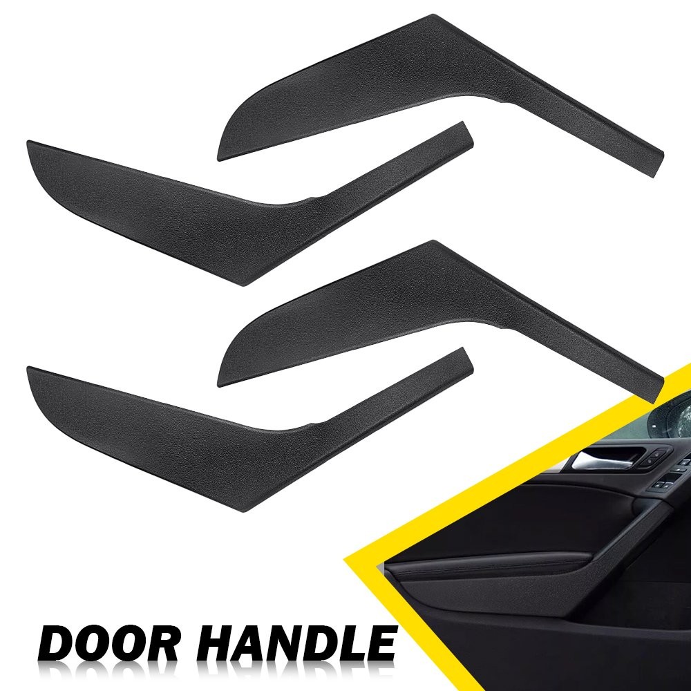 4x Inner Door Handle Trim Panel Pull Cover For VW Golf GTI MK6 2009-2013 4 Door