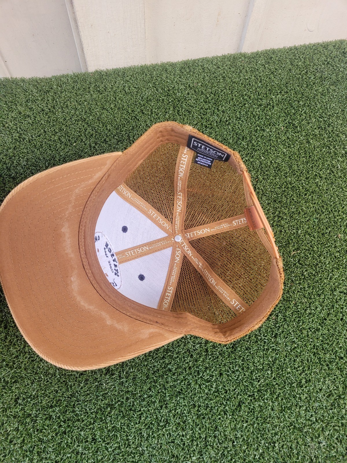 STETSON 'LIVE THE LEGEND' FELT TRUCKER CAP / HAT w/ Steer Head Patch SNAP Back