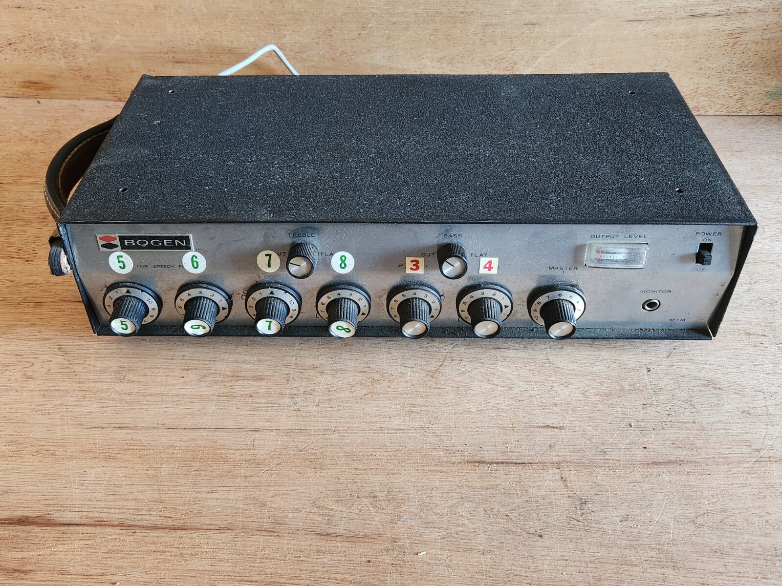 Bogen MTM Transistor Mixer Preamplifier Parts Repair A-86 Vintage USA Untested