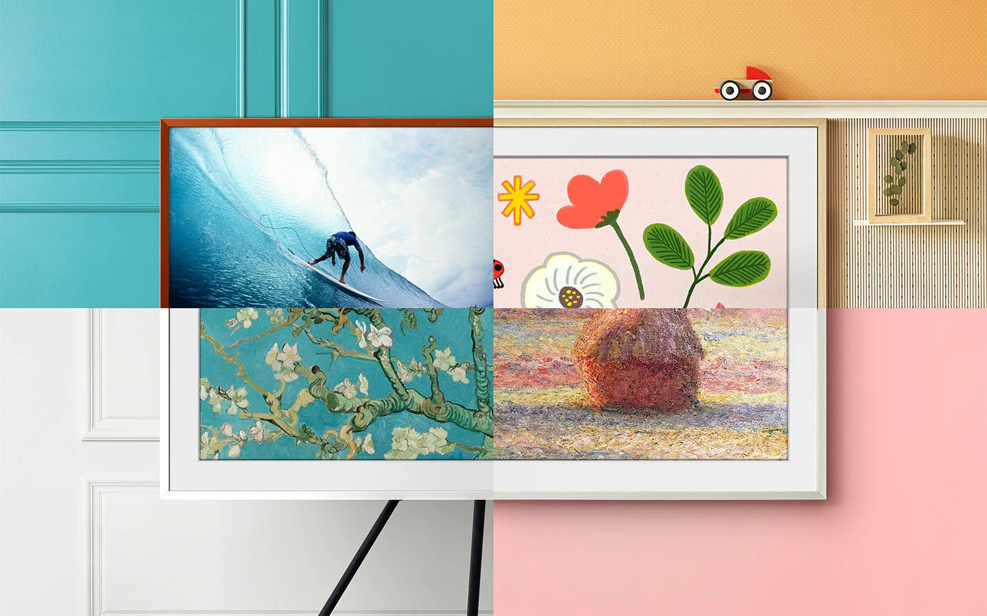 Samsung VG-SCFA55TKBZA 55" The Frame Customizable Bezel Modern Teak TV Frame