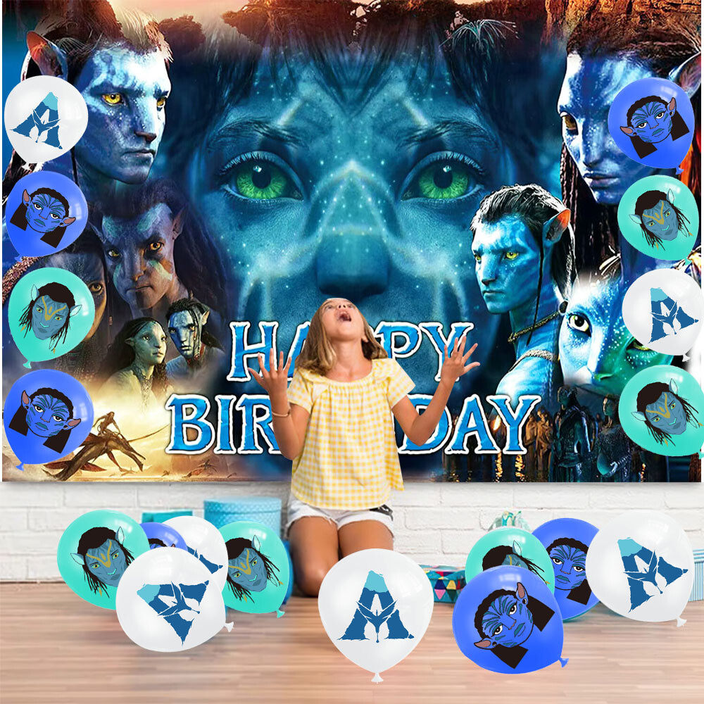 Avatar Party Supplies Party Decorations Set Plates Balloons Banner Tablecloth