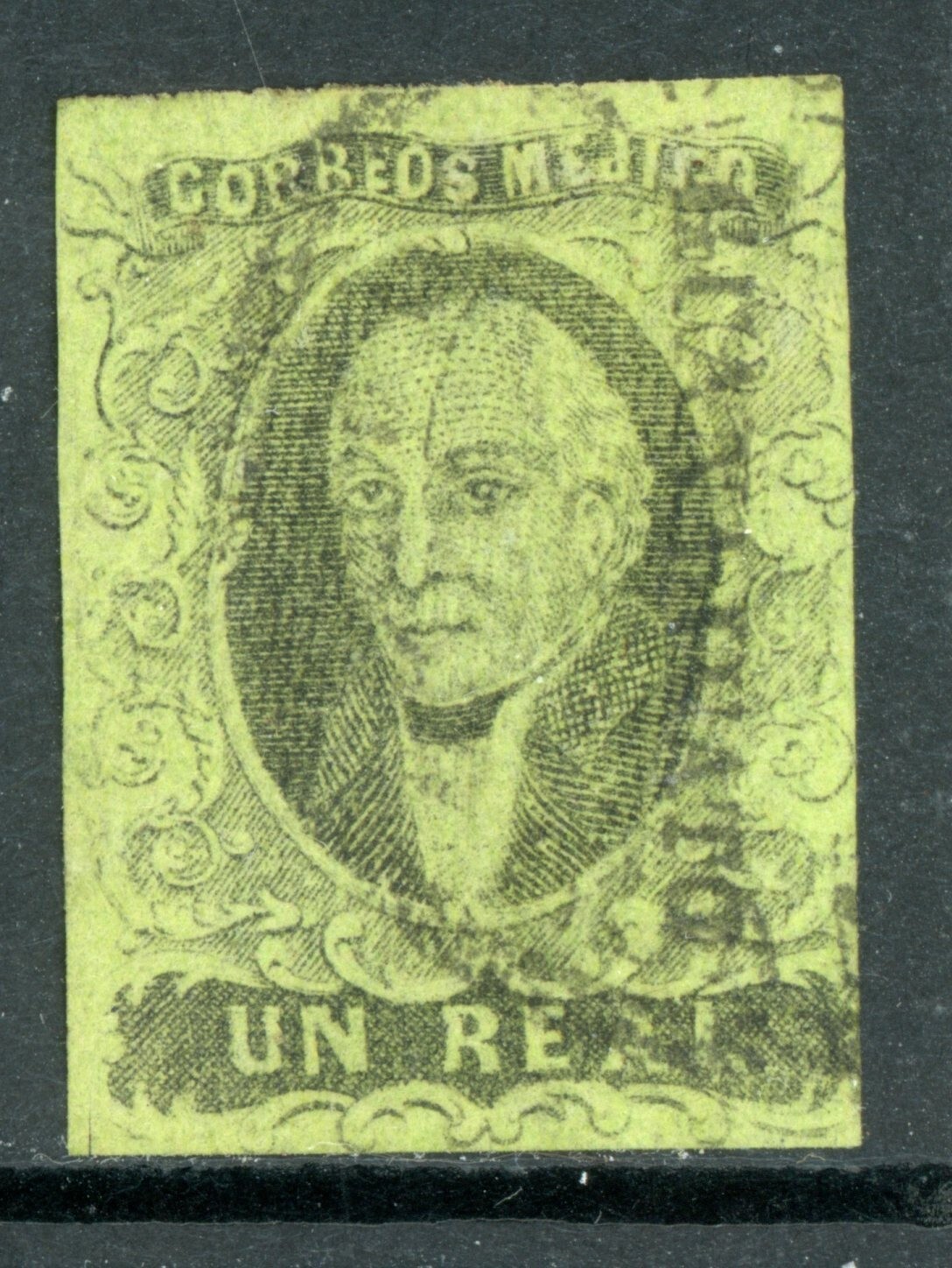 Mexico 1861 Hidalgo Un Real Scott #7 VFU J778