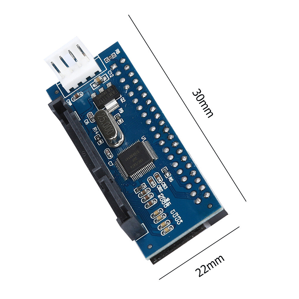 40 Pin Female SATA IDE to 22 Pin Male Adapter PATA 3.5" Card for T1 Converter US