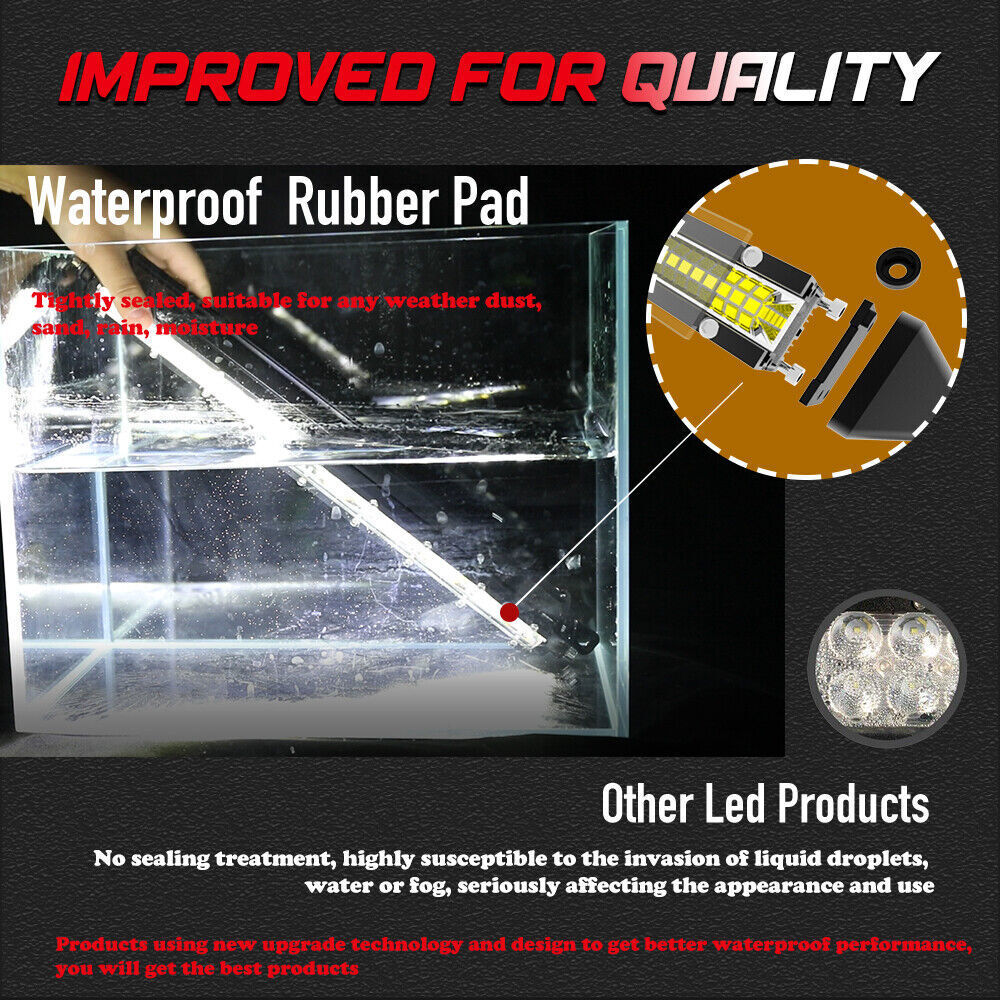 Roof 6D 50" +7" LED Light Bar+4" Dual Color Pods Wire Kit For Can-Am Maverick X3