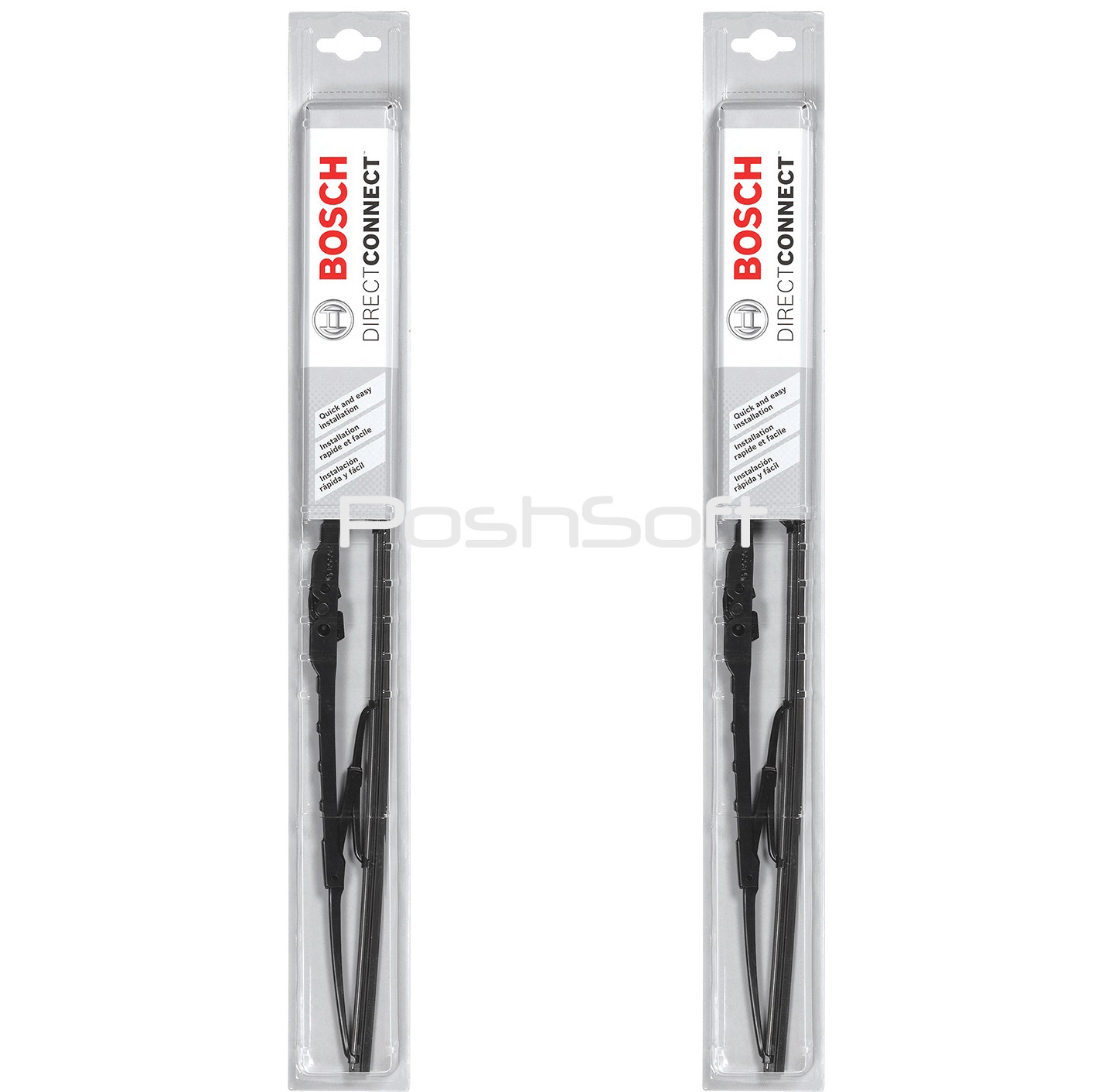 BOSCH DIRECT CONNECT WIPER BLADES size 26 / 17 -Front Left and Right - SET OF 2