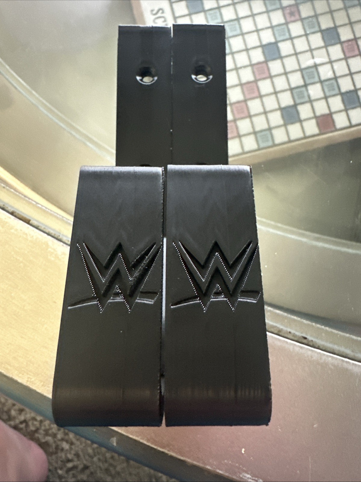 Multiple colors WWE Championship Belt Wall Mounts Brackets x2 brackets per order