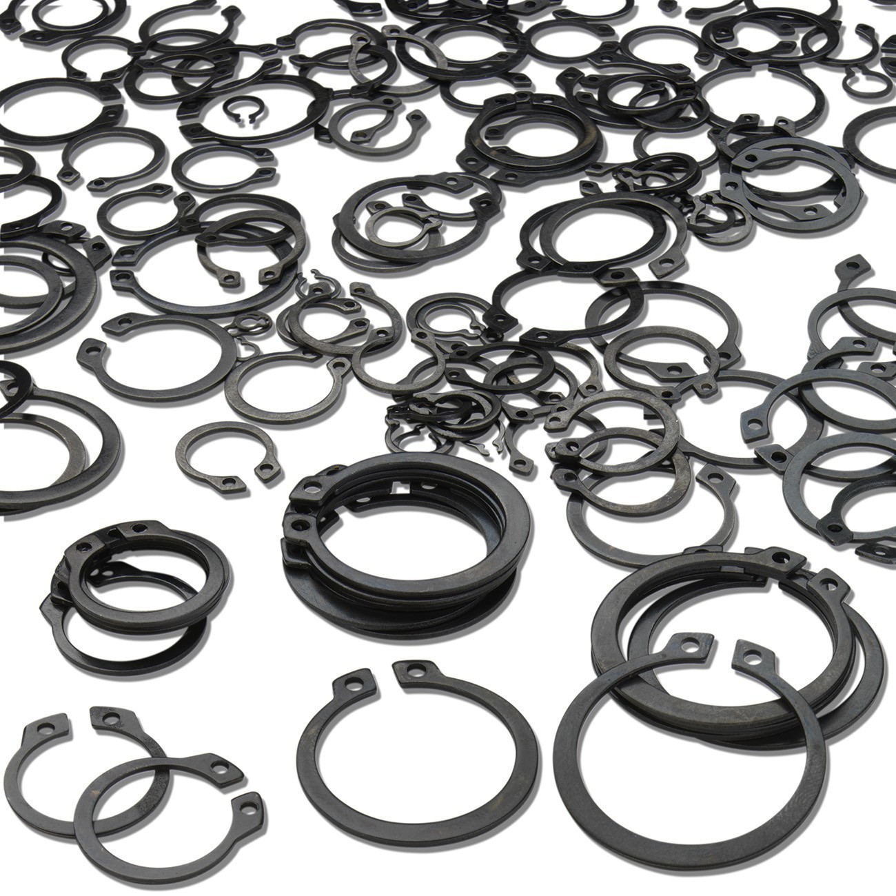 300 Pieces External Snap Ring Assortment Kit Set Circlip 18 Sizes Retaining Ring