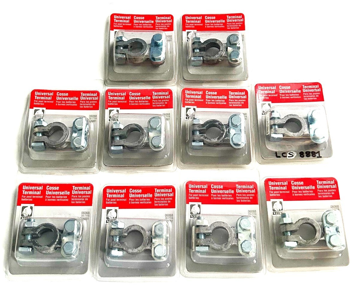 10 LYNX BY DEKA HEAVY DUTY LEAD TOP POST UNIVERSAL BATTERY TERMINALS #06068