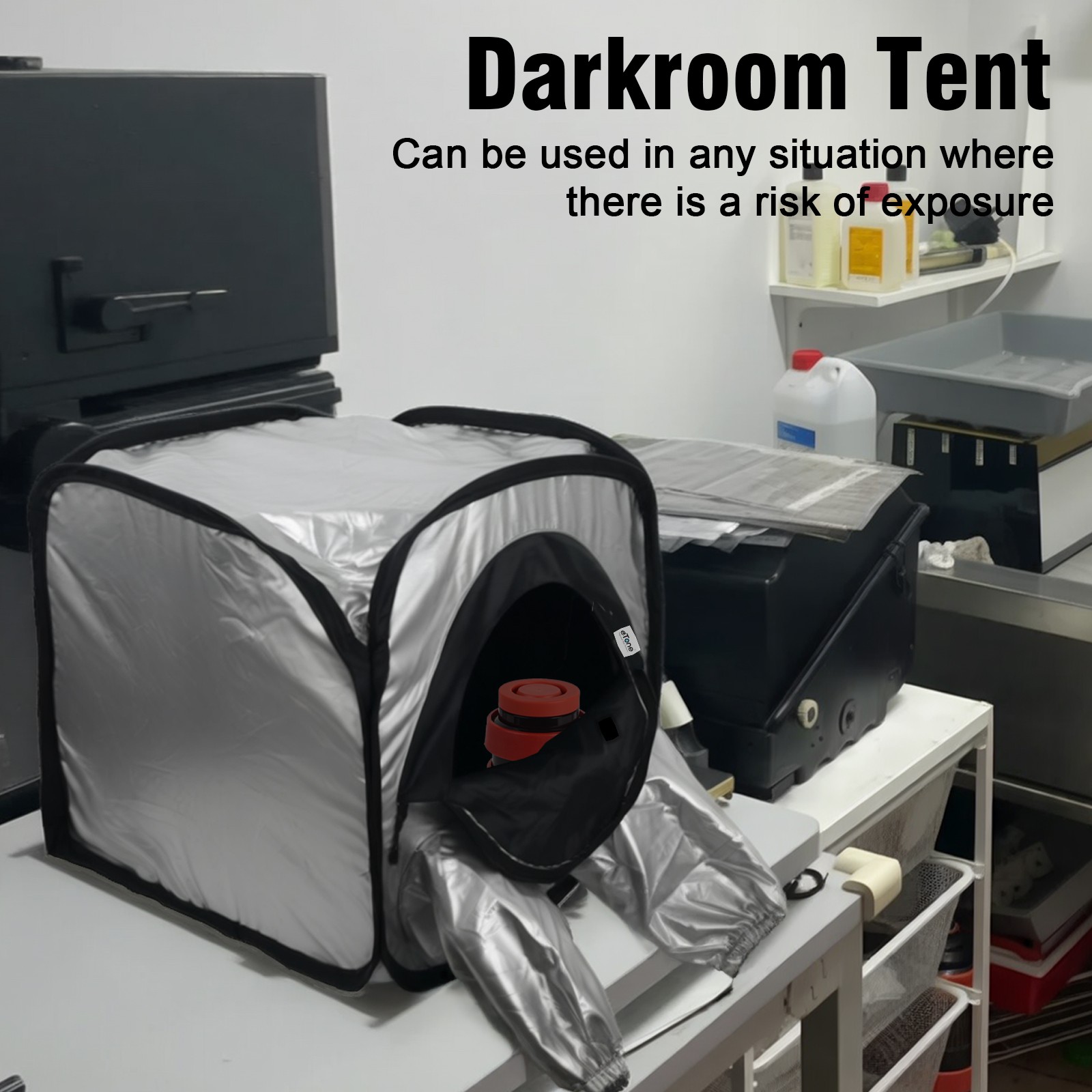 Portable Darkroom Tent Foldable Negative Changing Bag for 8x10 Film Developing