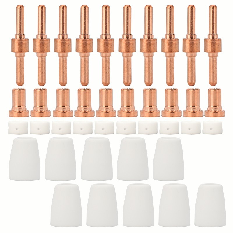 40x Plasma Cutter Consumables fits CUT40 CUT50 Plasma Cutter Torch for PT31 LG40