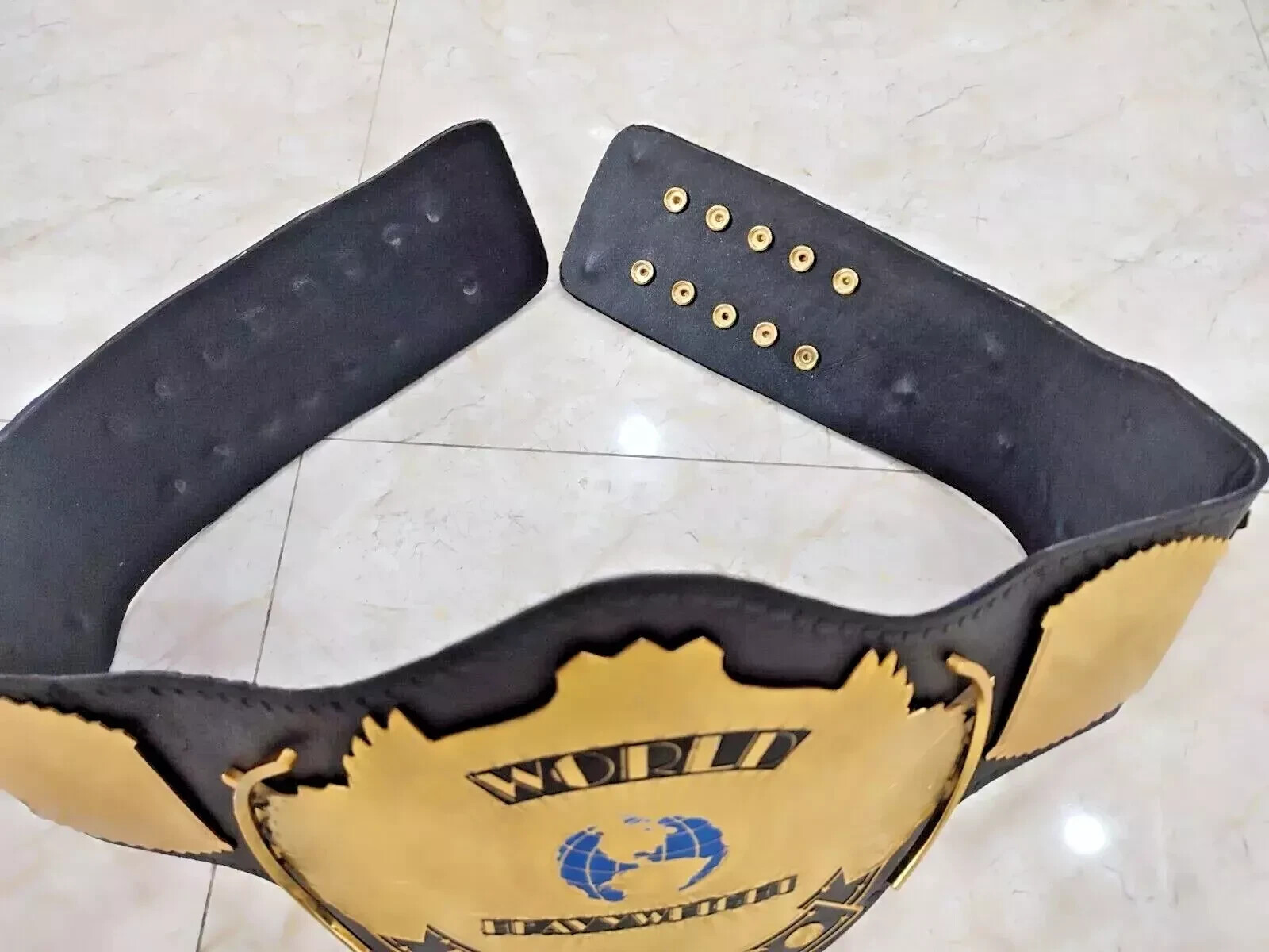 Winged Eagle Championship Wrestling Replica Title Belt Brass 2mm Adult size