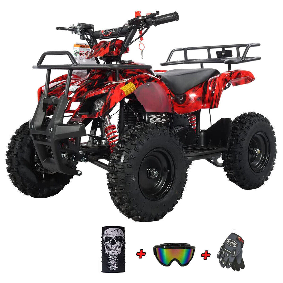 X-PRO Eagle 40cc Kids ATV 4 Stroke Mini Quad Kid 4 Wheeler Pull Start Disc Brake