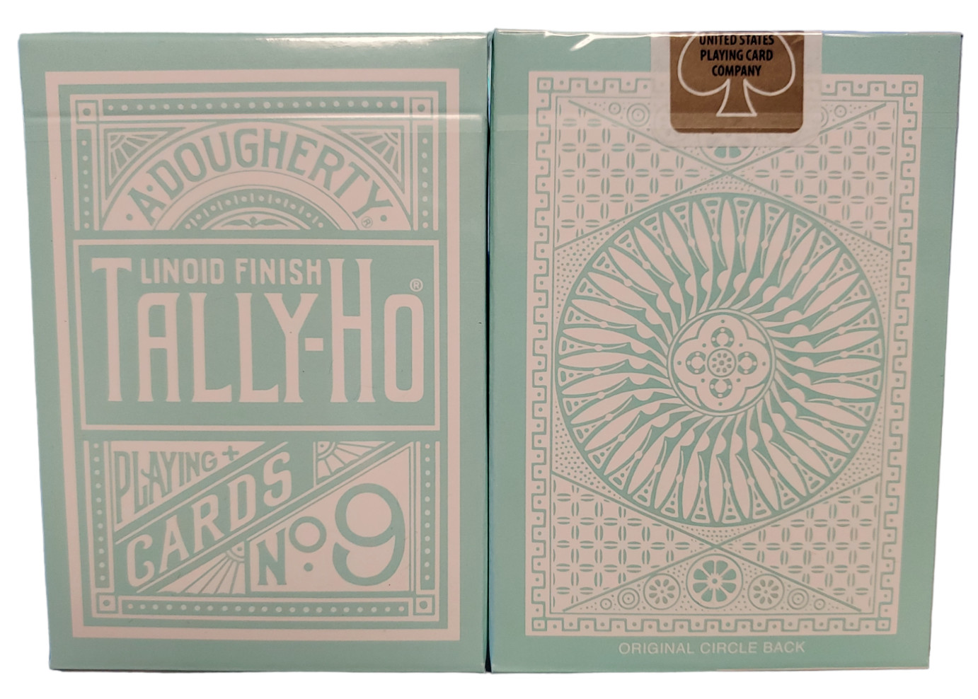 Blue REVERSE Circle Back Tally Ho Playing Cards by Bicycle Poker Dougherty 1885