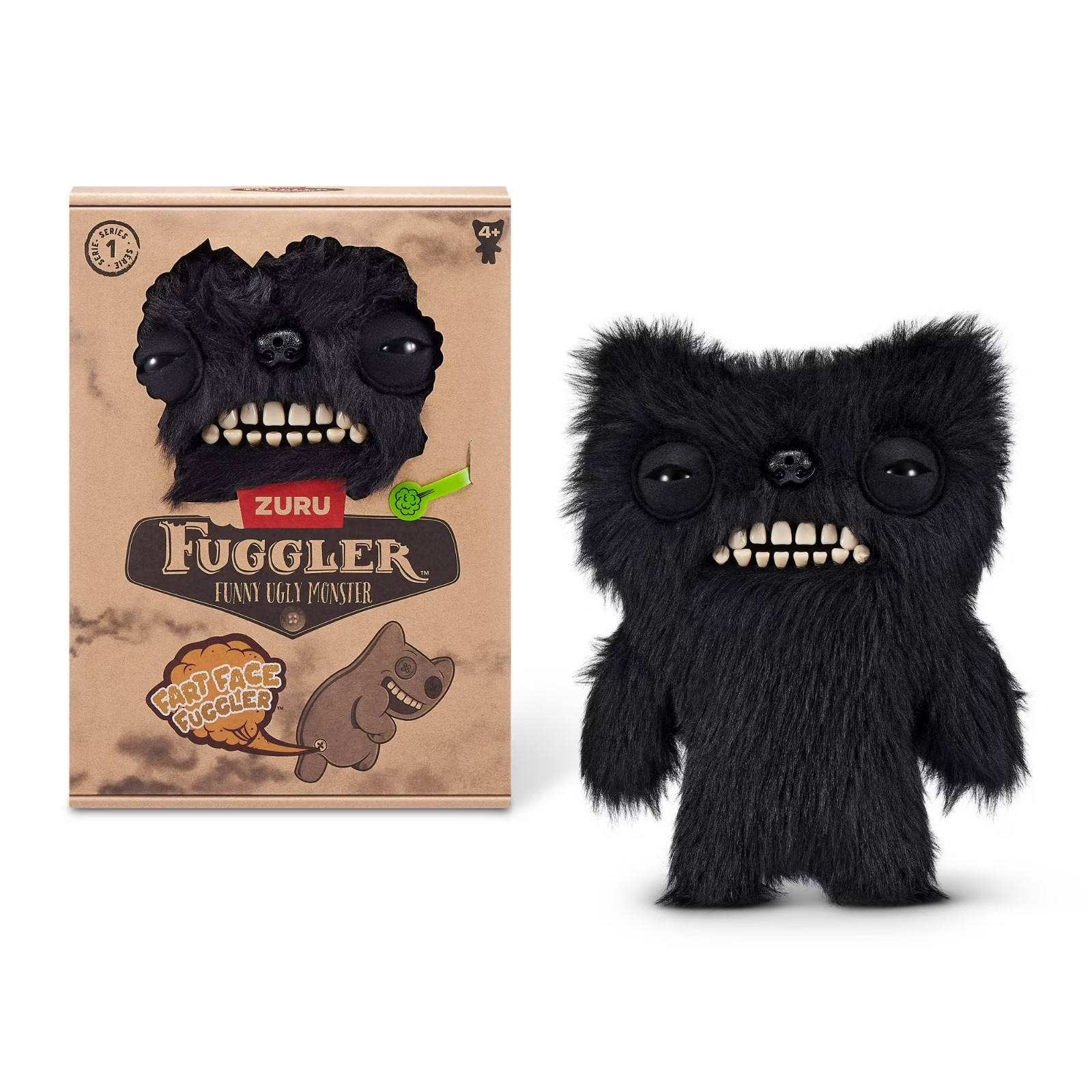 New in Box Fuggler Fart Face Munch Munch 9" Funny Ugly Monster ZURU Toy Plush