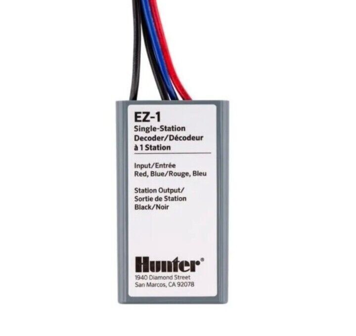 Hunter Industries EZ-1 Single Station Two Wire Decoder for ICC2, HCC, Pro-C